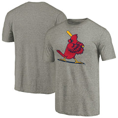 St. Louis Cardinals Cooperstown Collection Forbes Tri-Blend T-Shirt - Ash - MLB Discount