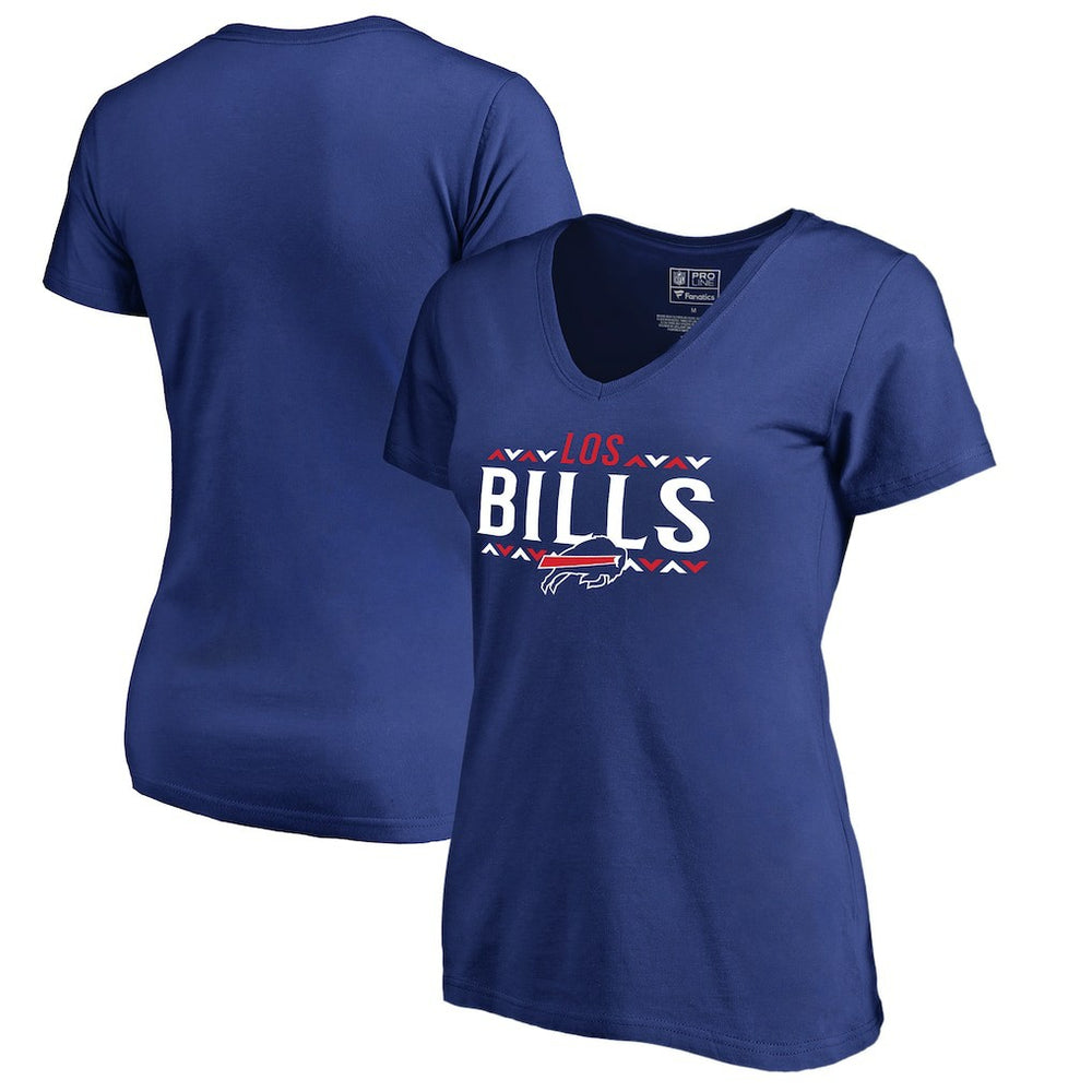 Buffalo Bills Women's Arriba V-Neck T-Shirt Royal