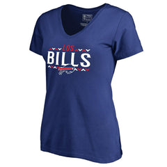 Buffalo Bills Women's Arriba V-Neck T-Shirt Royal