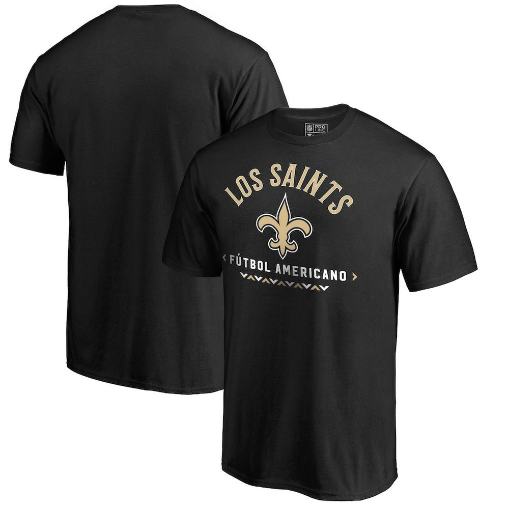 New Orleans Saints Futbol Americano T-Shirt Black