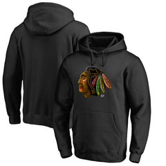 Chicago Blackhawks Midnight Mascot Pullover Hoodie - Black - NHL 2874770