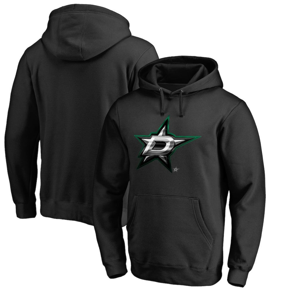 Dallas Stars Midnight Mascot Pullover Hoodie - Black - NHL 2874773