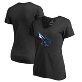Charlotte Hornets Women's Midnight Mascot V-Neck T-Shirt Black