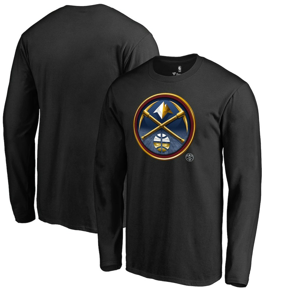 Denver Nuggets Midnight Mascot Long Sleeve T-Shirt Black