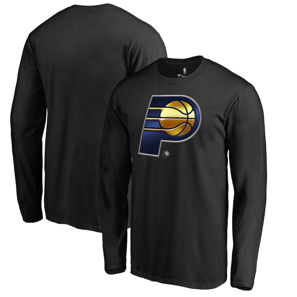 Indiana Pacers Midnight Mascot Long Sleeve T-Shirt Black