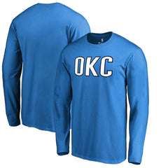 Oklahoma City Thunder Alternate Logo Long Sleeve T-Shirt Blue