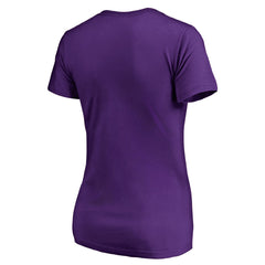 Sacramento Kings Women's Static Logo V-Neck T-Shirt Purple