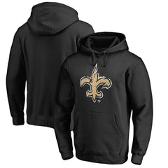 New Orleans Saints Splatter Logo Pullover Hoodie Black