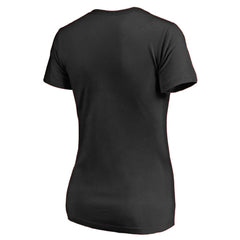 Los Angeles Kings Women's Splatter Logo V-Neck T-Shirt - Black - NHL 2902311