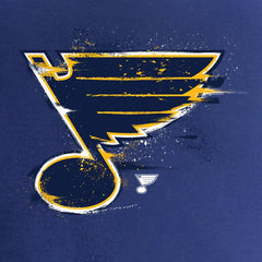 St. Louis Blues Women's Splatter Logo V-Neck T-Shirt - Royal - NHL 2902322