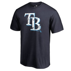 Tampa Bay Rays Splatter Logo T-Shirt - Navy - MLB Sale