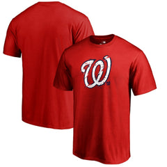 Washington Nationals Splatter Logo T-Shirt - Red - MLB Discount
