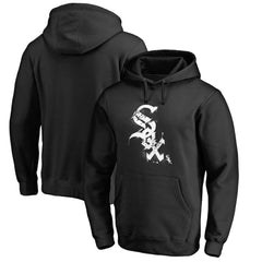 Chicago White Sox Splatter Logo Pullover Hoodie - Black - MLB Lifestyle