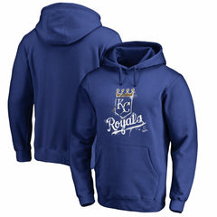 Kansas City Royals Splatter Logo Pullover Hoodie - Royal - MLB on Sale