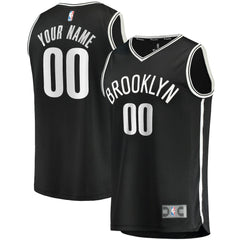 Brooklyn Nets Fast Break Custom Replica Jersey Black Icon Edition | Fanatics