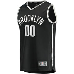 Brooklyn Nets Fast Break Custom Replica Jersey Black Icon Edition | Fanatics