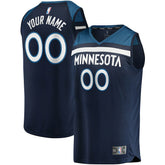 Minnesota Timberwolves Fast Break Custom Replica Jersey Navy Icon Edition | Fanatics discount