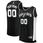 San Antonio Spurs Fast Break Custom Replica Jersey Black Icon Edition | Fanatics Lifestyle