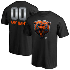 Chicago Bears Personalized Midnight Mascot T-Shirt Black