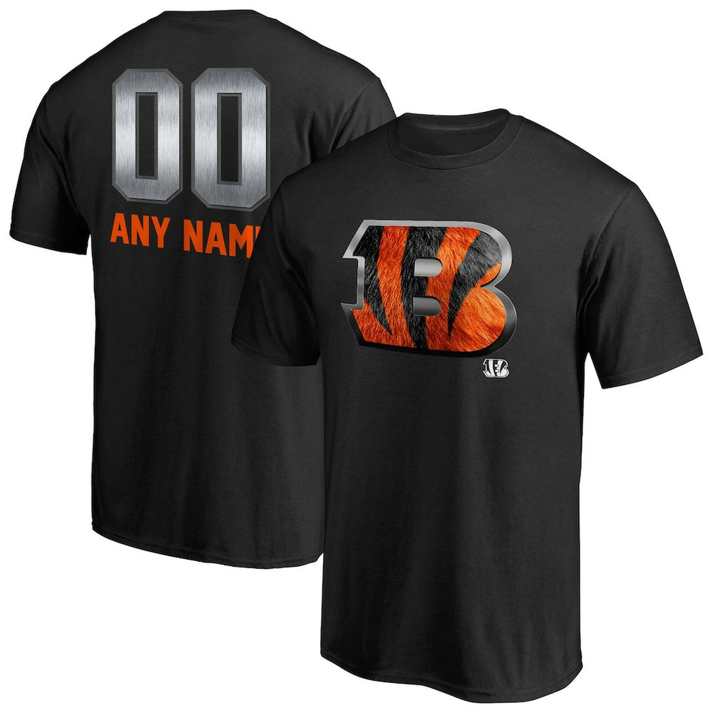 Cincinnati Bengals Personalized Midnight Mascot T-Shirt Black