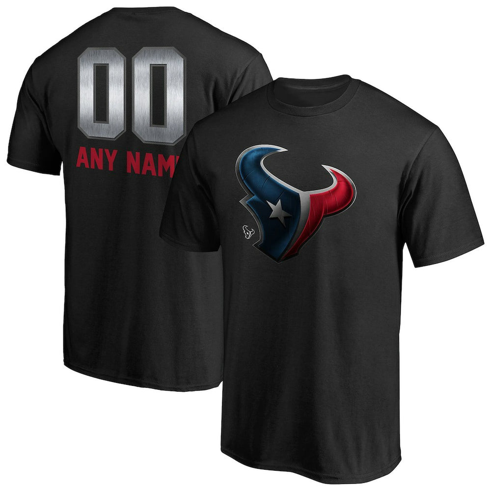 Houston Texans Personalized Midnight Mascot T-Shirt Black