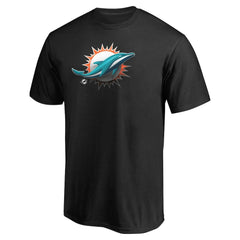 Miami Dolphins Personalized Midnight Mascot T-Shirt Black