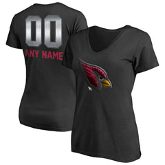 Arizona Cardinals Women's Personalized Midnight Mascot T-Shirt Black