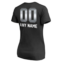 Las Vegas Raiders Women's Personalized Midnight Mascot T-Shirt Black