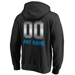 Carolina Panthers Personalized Midnight Mascot Pullover Hoodie Black
