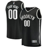 Brooklyn Nets Youth Fast Break Custom Replica Jersey Black Icon Edition | Fanatics Lifestyle
