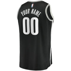 Brooklyn Nets Youth Fast Break Custom Replica Jersey Black Icon Edition | Fanatics Lifestyle