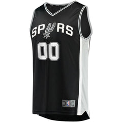 San Antonio Spurs Youth Fast Break Custom Replica Jersey Black Icon Edition | Fanatics