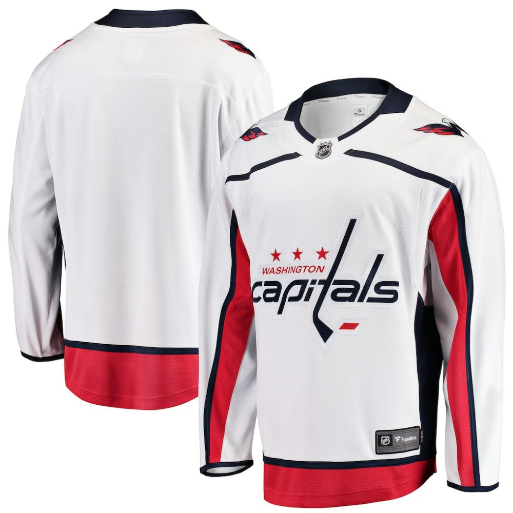 Washington Capitals Fanatics Youth Away Breakaway Jersey - White - NHL 2913026