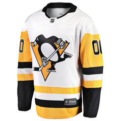 Pittsburgh Penguins Fanatics Away Breakaway Custom Jersey - White - NHL 2918591