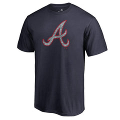Atlanta Braves Static Logo T-Shirt - Navy - MLB Discount