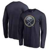Buffalo Sabres Static Logo Long Sleeve T-Shirt - Navy - NHL 2926859