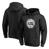 Detroit Pistons Marble Logo Pullover Hoodie Black