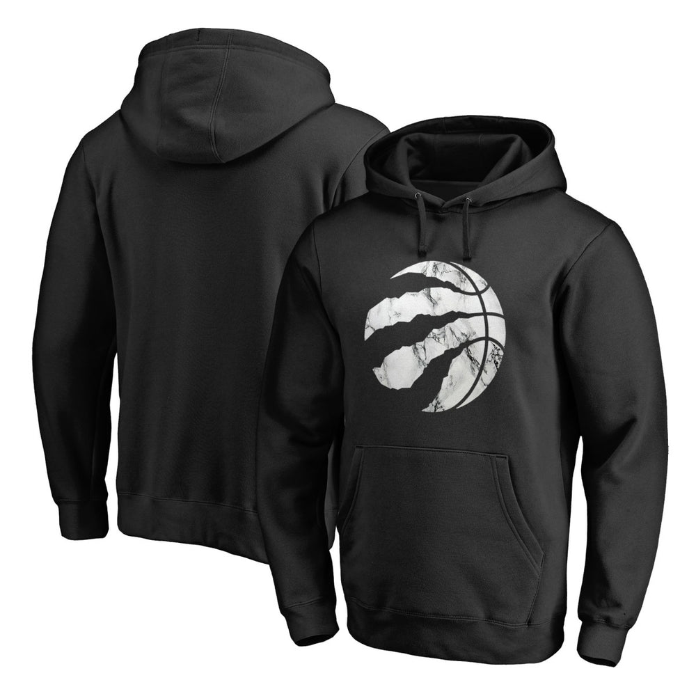 Toronto Raptors Marble Logo Pullover Hoodie Black