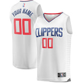 LA Clippers Youth Fast Break Custom Replica Jersey White Association Edition | Fanatics outlet