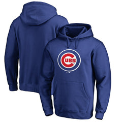 Chicago Cubs Official Wordmark Fitted Pullover Hoodie - Royal - MLB Lifestyle