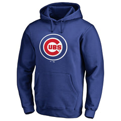 Chicago Cubs Official Wordmark Fitted Pullover Hoodie - Royal - MLB Lifestyle