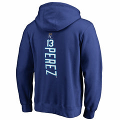 Salvador Perez Kansas City Royals Backer Pullover Hoodie - Royal - MLB on Sale