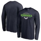 Seattle Seahawks Alternate Team Logo Gear Flea Flicker Long Sleeve T-Shirt College Navy