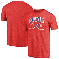 Washington Capitals Vintage Collection Line Shift Tri-Blend T-Shirt - Red - NHL 2953237