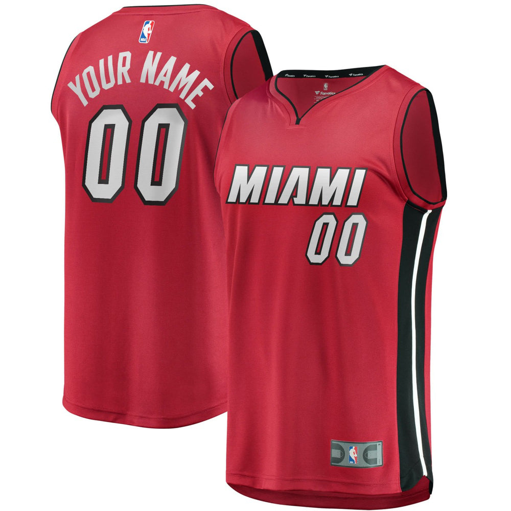 Miami Heat Youth Fast Break Replica Custom Jersey Red Statement Edition | Fanatics for sale