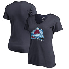 Colorado Avalanche Women's Fan Favorite Team Slogan V-Neck T-Shirt - Navy - NHL 2970600
