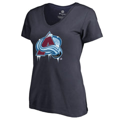 Colorado Avalanche Women's Fan Favorite Team Slogan V-Neck T-Shirt - Navy - NHL 2970600