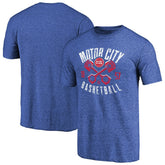 Detroit Pistons Motor City Pistons Hometown Collection Tri-Blend T-Shirt Royal