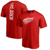 Dylan Larkin Detroit Red Wings Team Logo Backer Name & Number T-Shirt - Red - NHL 2975439