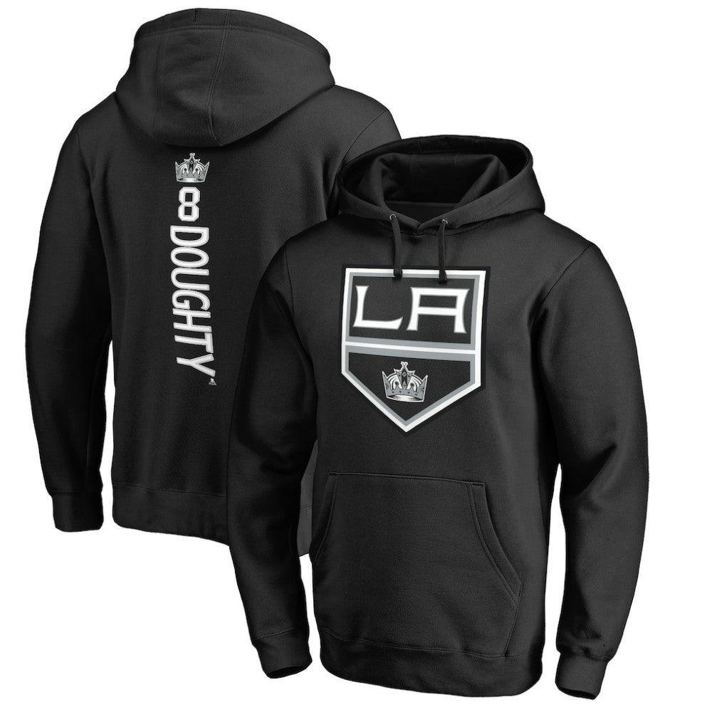 Drew Doughty Los Angeles Kings Backer Name & Number Pullover Hoodie - Black - NHL 2975529